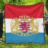 Luxembourg Flag Premium Quilt A6  Quilt